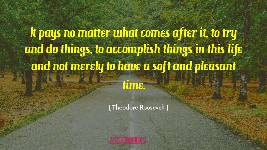 It Pays To Wait quotes by Theodore Roosevelt