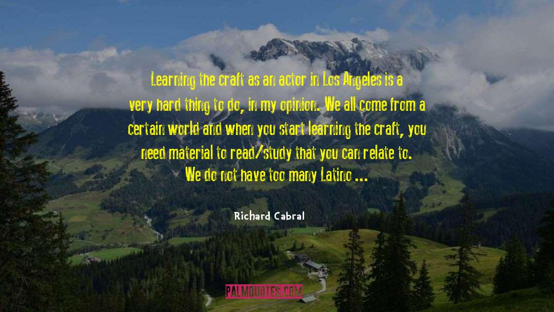 It Was All Over quotes by Richard Cabral