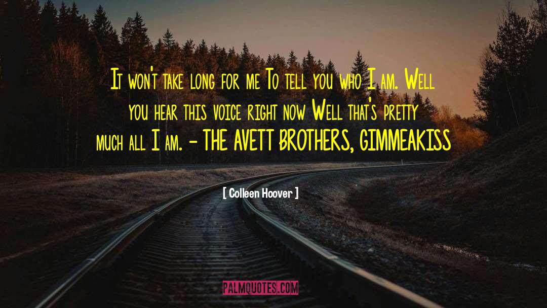 It Wont Take Long quotes by Colleen Hoover