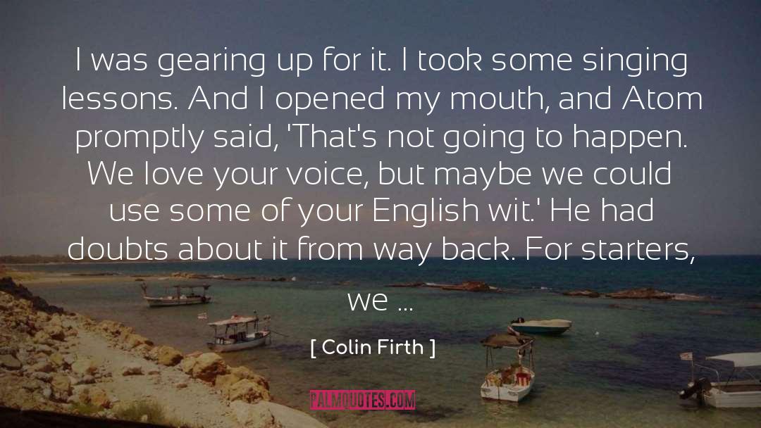 Italian American quotes by Colin Firth
