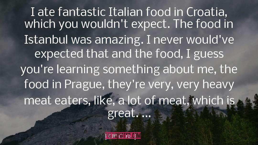 Italian Food quotes by Cliff Curtis