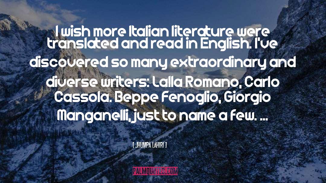 Italian Literature quotes by Jhumpa Lahiri