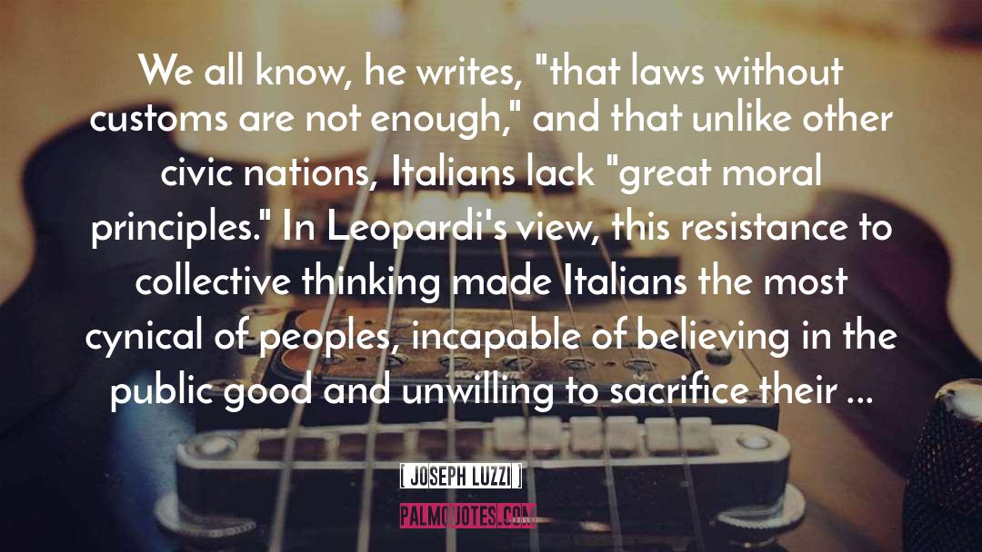 Italians quotes by Joseph Luzzi