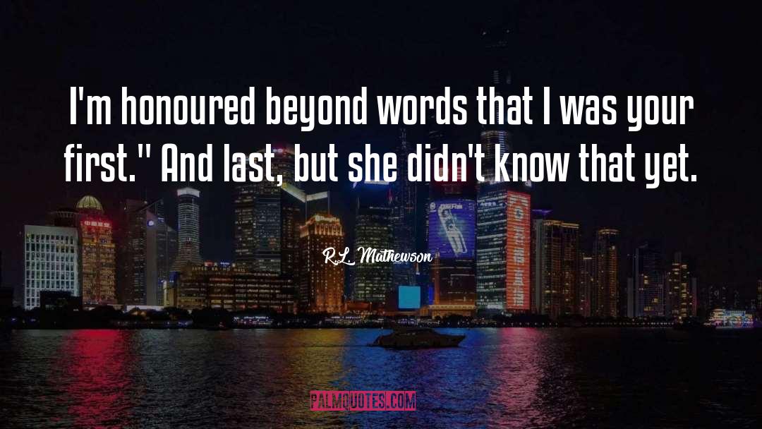 Italicized Words quotes by R.L. Mathewson