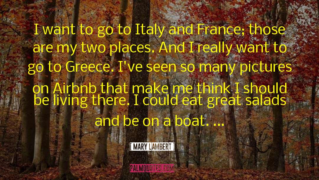 Italy quotes by Mary Lambert