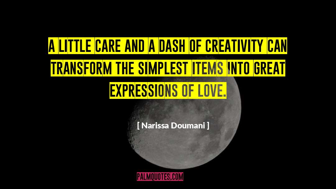 Items quotes by Narissa Doumani