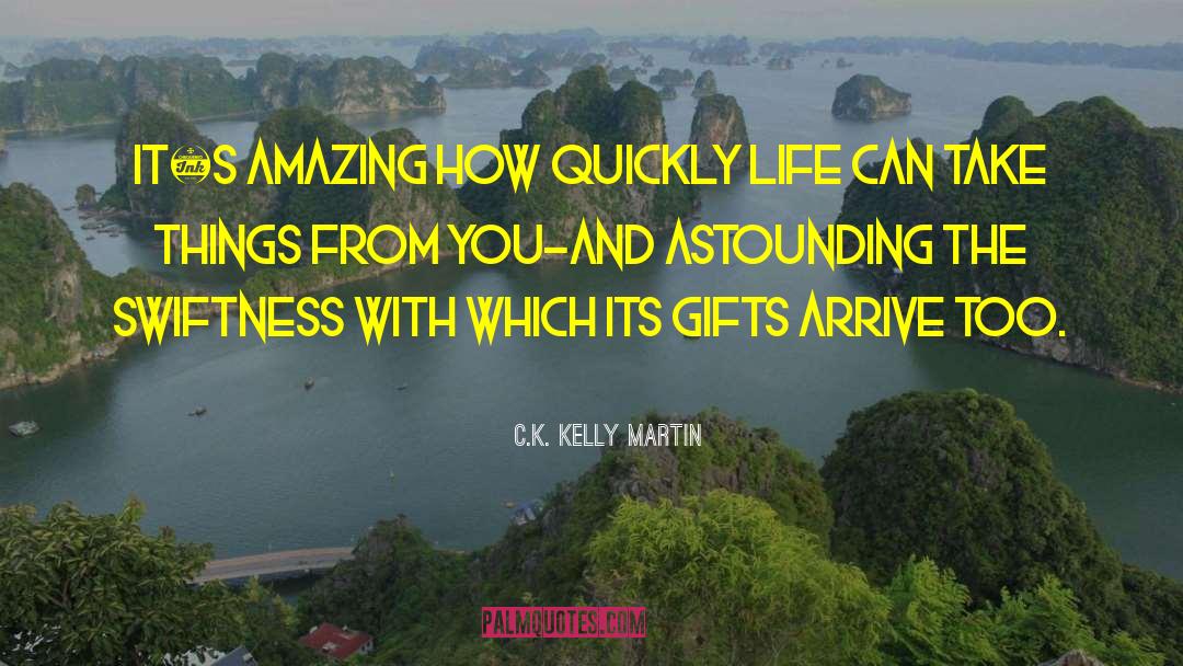 Its Amazing How Fast Things Change quotes by C.K. Kelly Martin