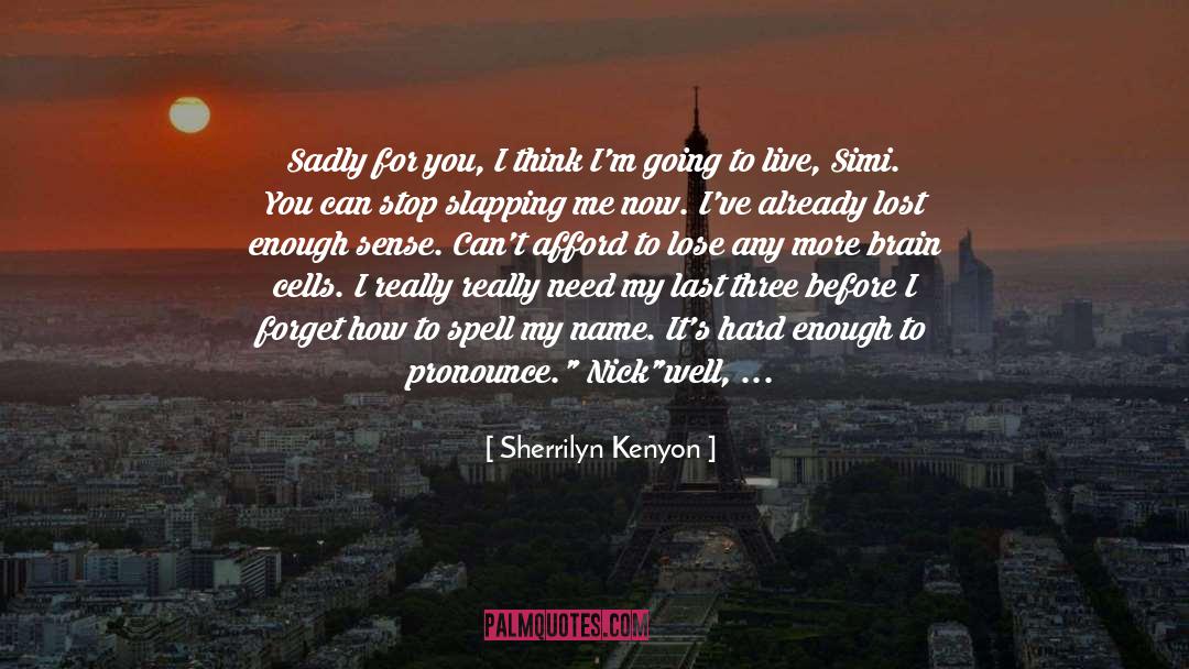 Its Hard To Miss Someone quotes by Sherrilyn Kenyon