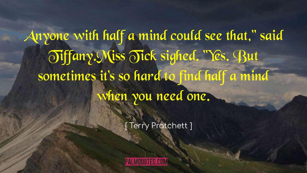 Its Hard To Miss Someone quotes by Terry Pratchett