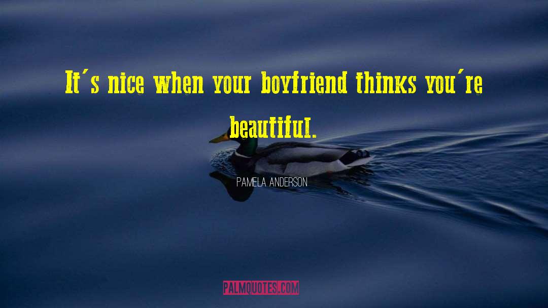 Its Nice quotes by Pamela Anderson