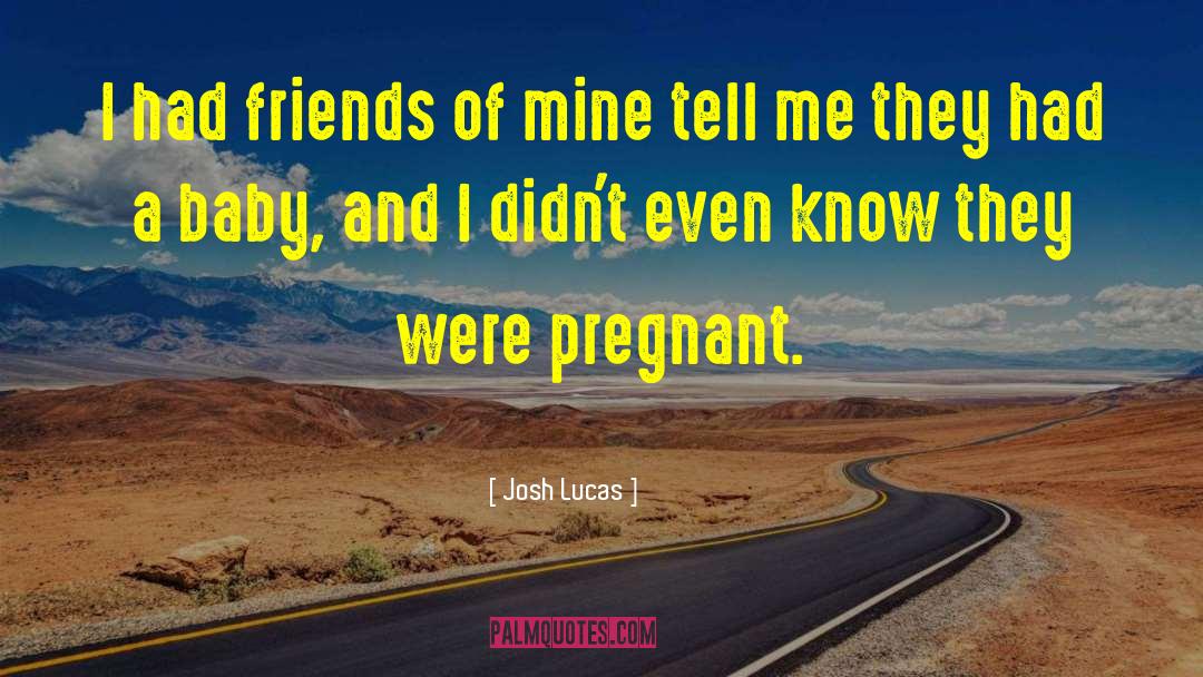 Its Not Easy Being Pregnant quotes by Josh Lucas