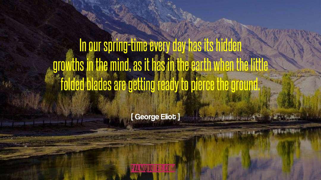Its Spring quotes by George Eliot