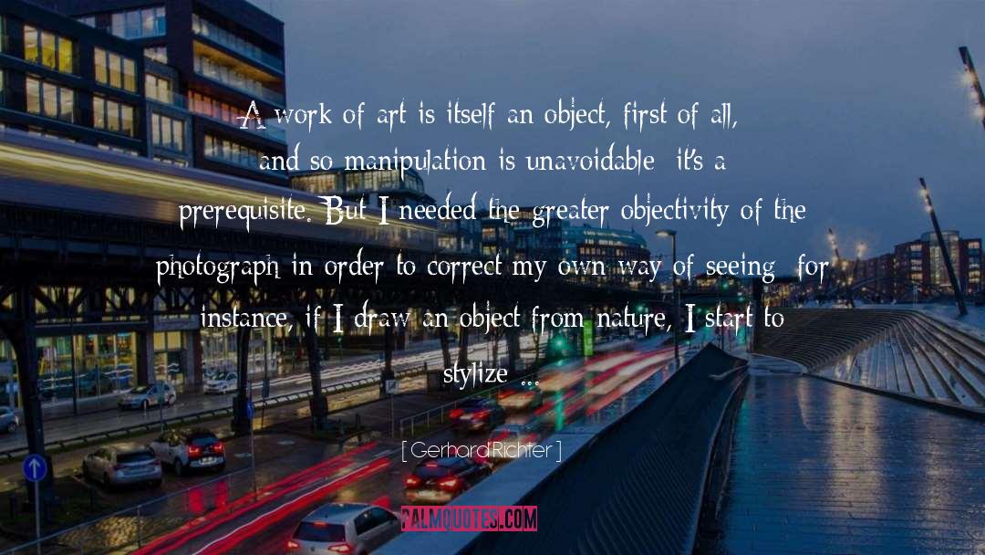 Itself quotes by Gerhard Richter