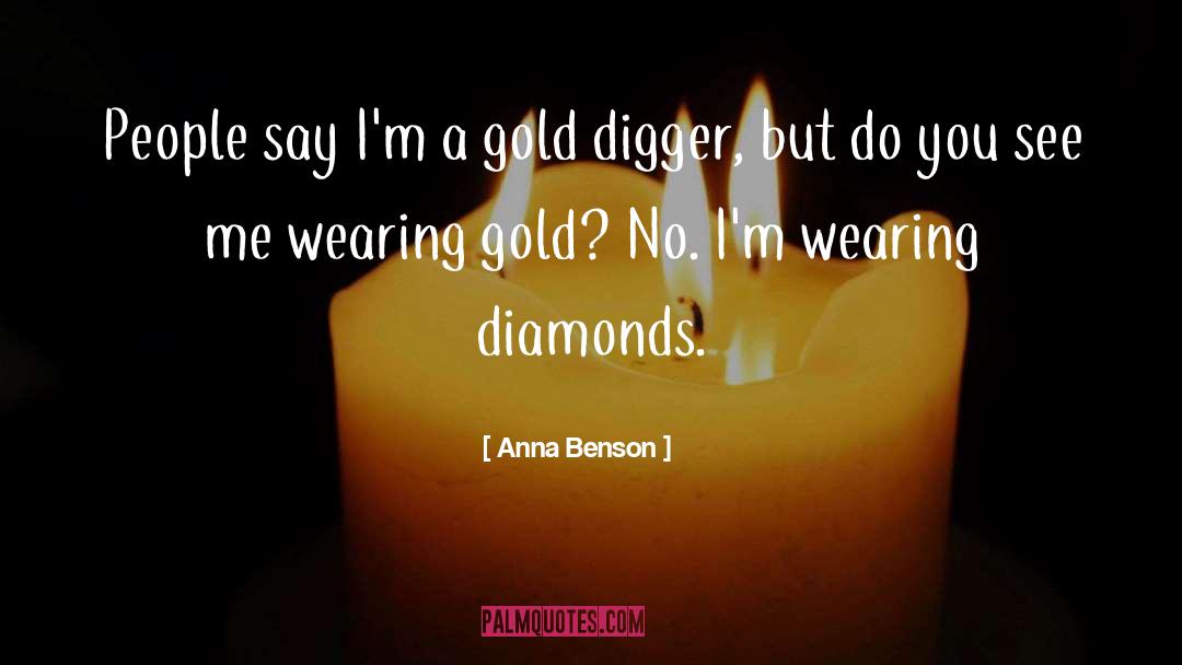 Iturralde Diamonds quotes by Anna Benson