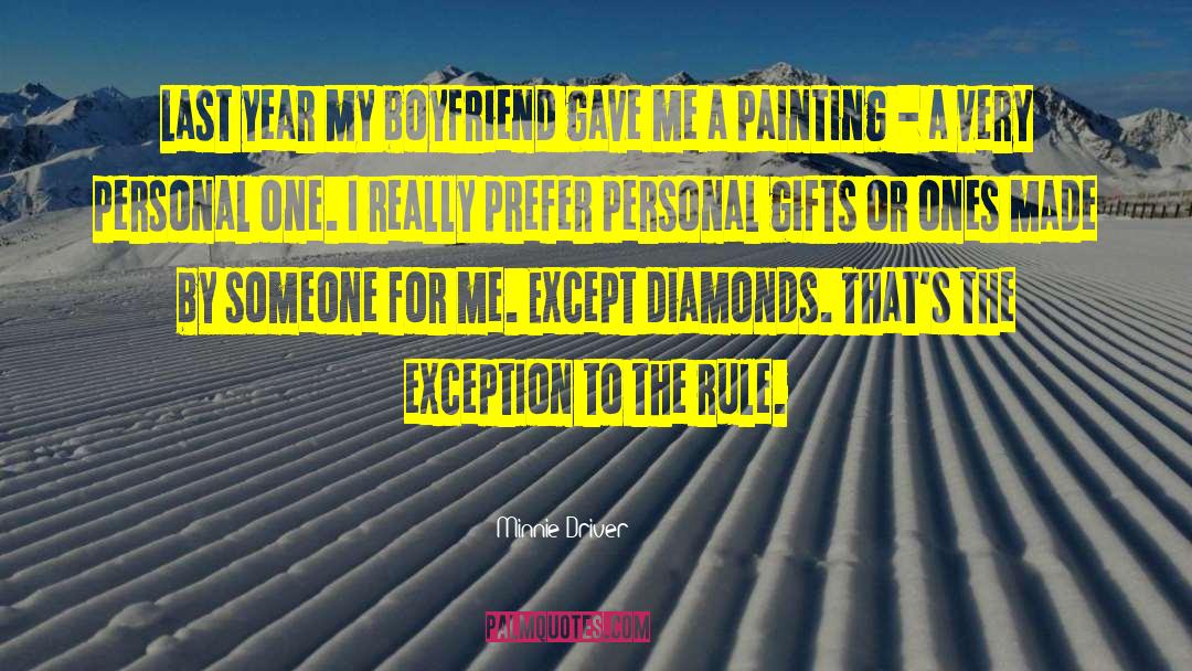 Iturralde Diamonds quotes by Minnie Driver