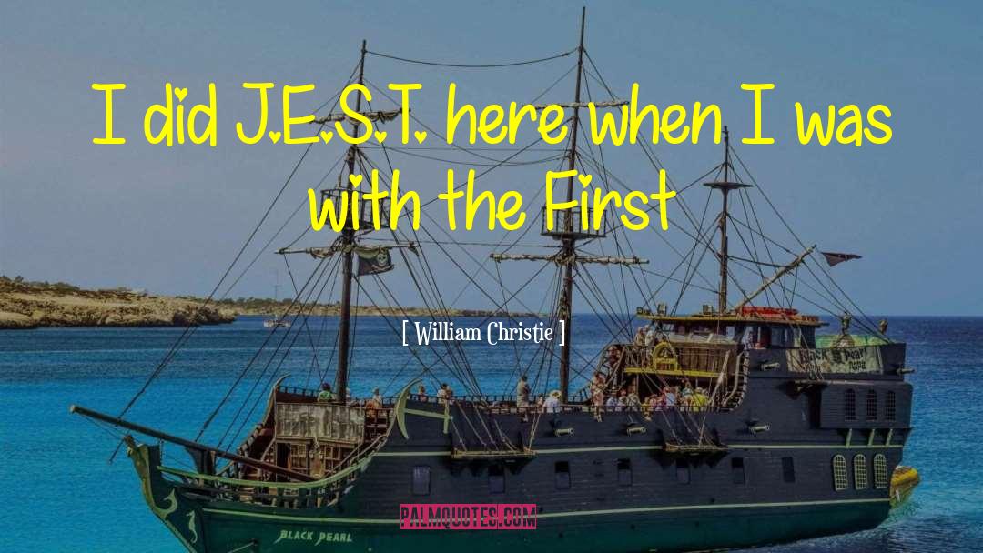 J S T Transportation quotes by William Christie