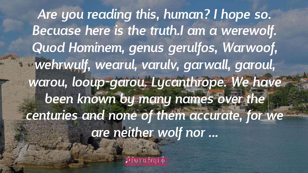 J Wolf quotes by Donna Boyd