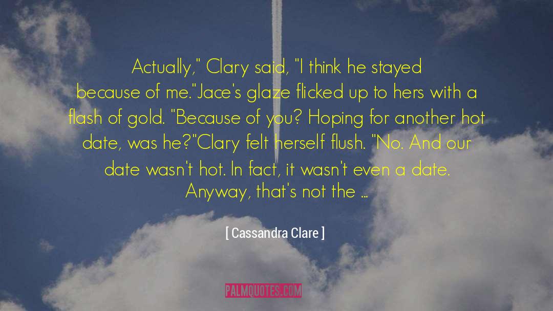 Jace And Clary Kissing quotes by Cassandra Clare