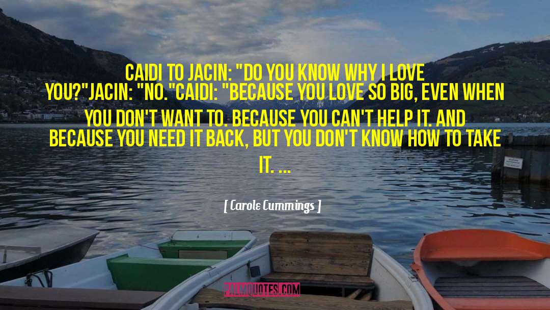 Jacin quotes by Carole Cummings