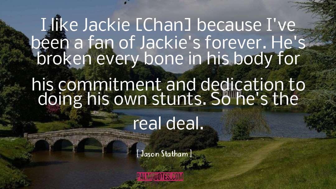 Jackie Chan quotes by Jason Statham