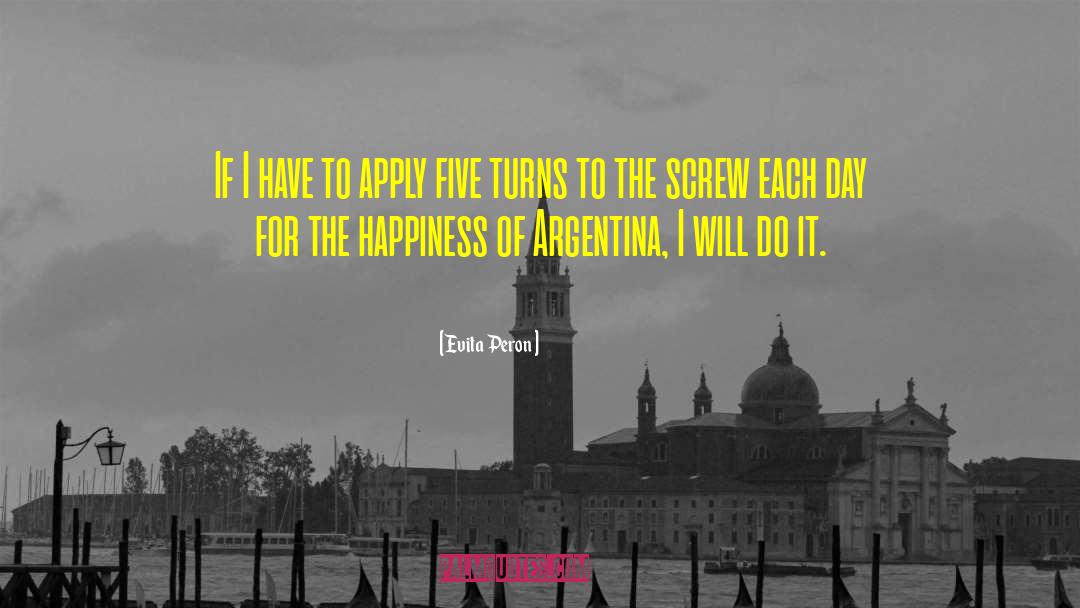 Jacobacci Argentina quotes by Evita Peron