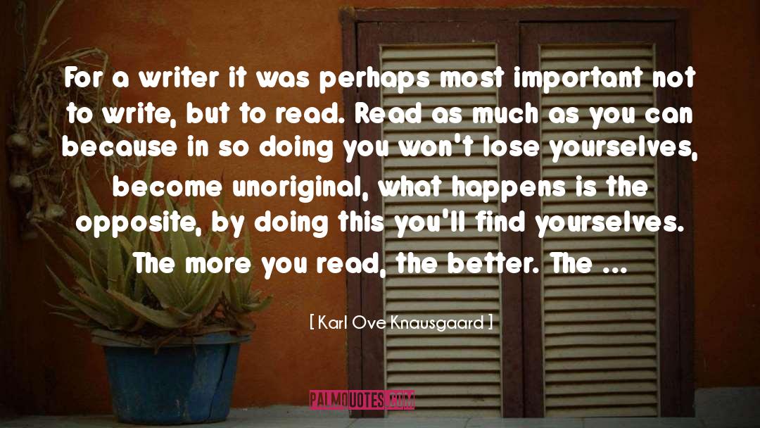 Jamaican Writer quotes by Karl Ove Knausgaard