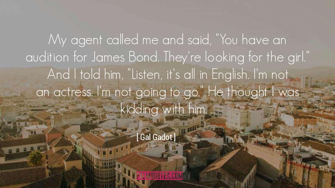 James Bond Tuxedo quotes by Gal Gadot