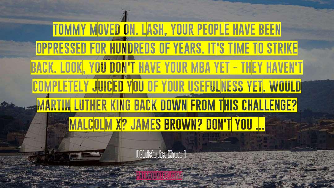 James Brown quotes by Christopher Moore
