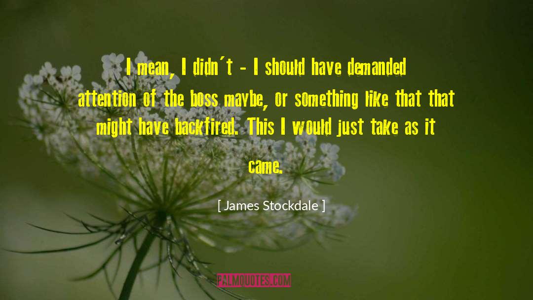 James Keller quotes by James Stockdale