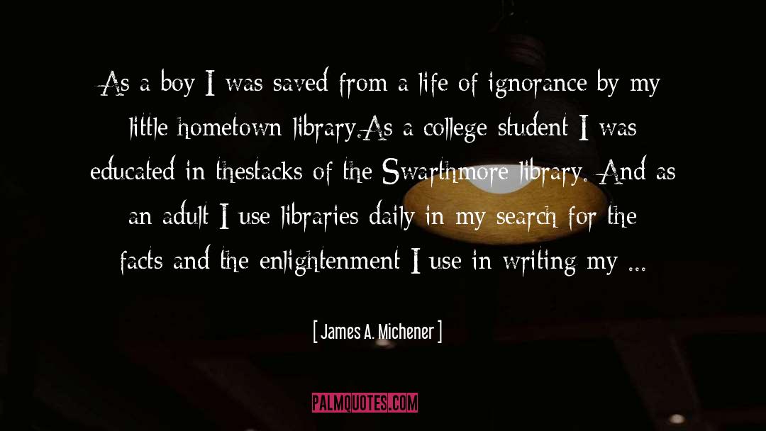 James Talmage quotes by James A. Michener