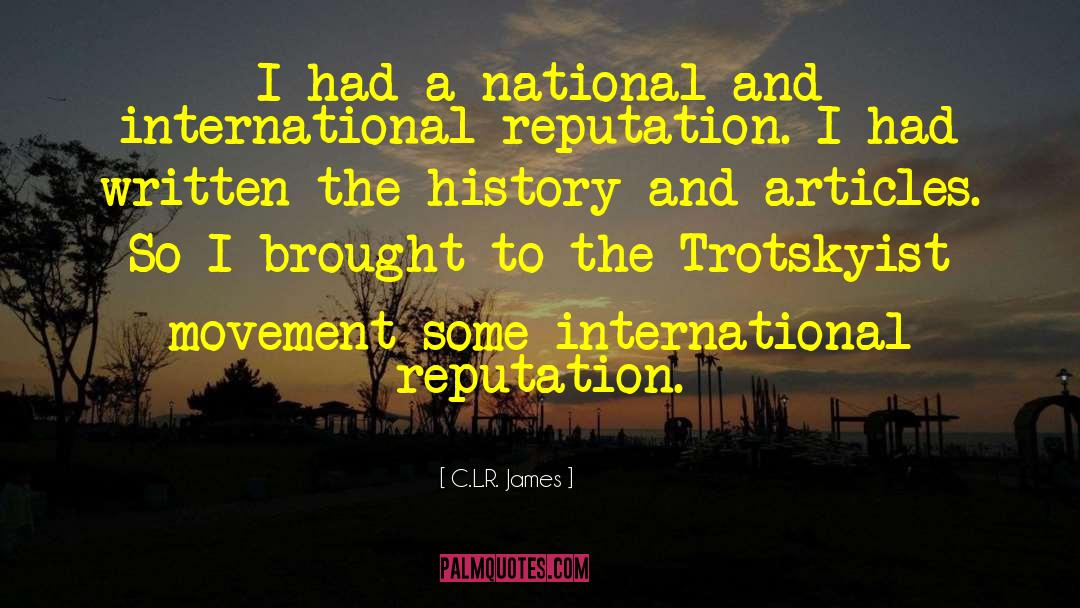 James Watt quotes by C.L.R. James