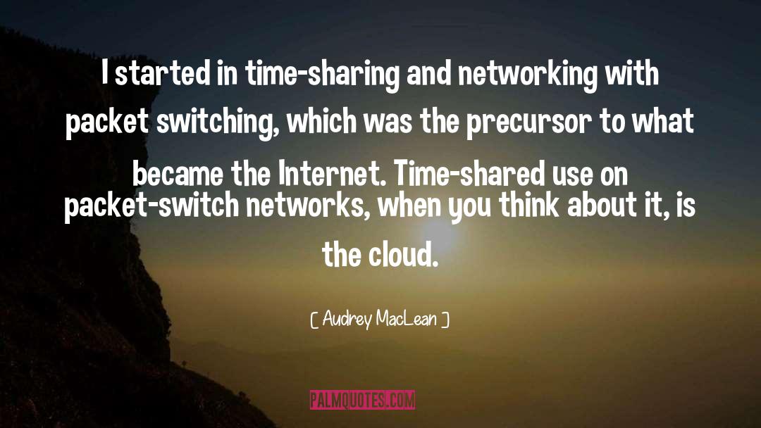 Jammed Networks quotes by Audrey MacLean