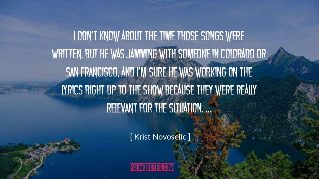 Jamming quotes by Krist Novoselic
