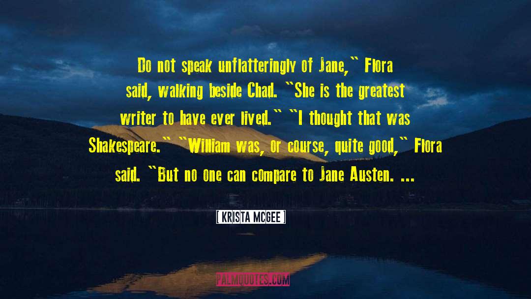 Jane Austen Literature Humor quotes by Krista McGee