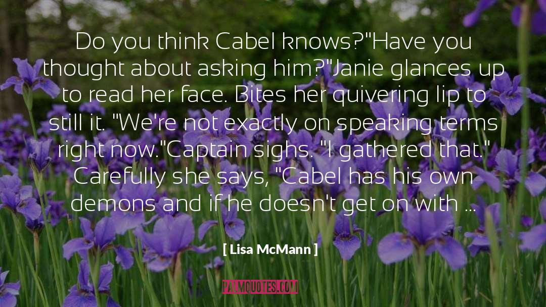 Janie quotes by Lisa McMann