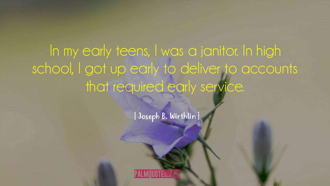 Janitor quotes by Joseph B. Wirthlin