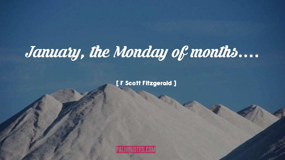 January quotes by F Scott Fitzgerald