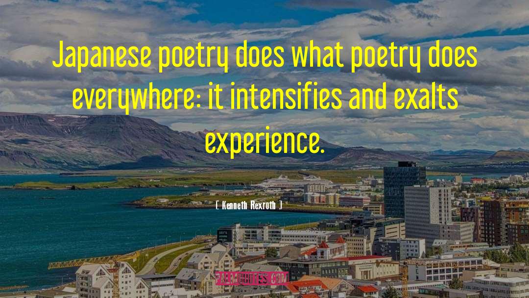 Japanese Poetry quotes by Kenneth Rexroth