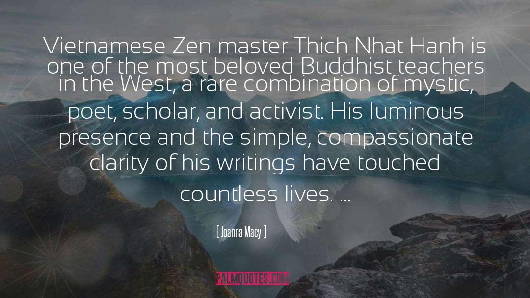 Japanese Zen Master quotes by Joanna Macy