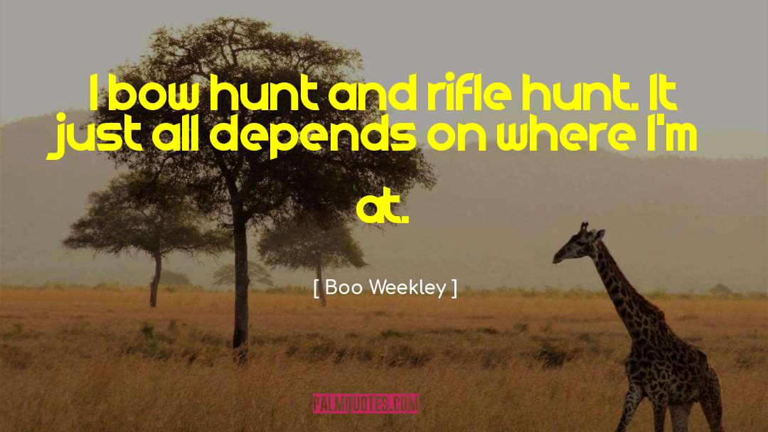 Jarhead Rifle Quote quotes by Boo Weekley
