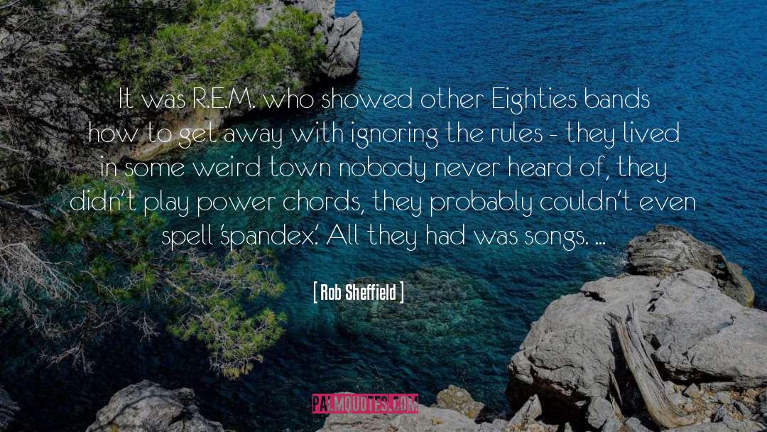 Javanaise Chords quotes by Rob Sheffield