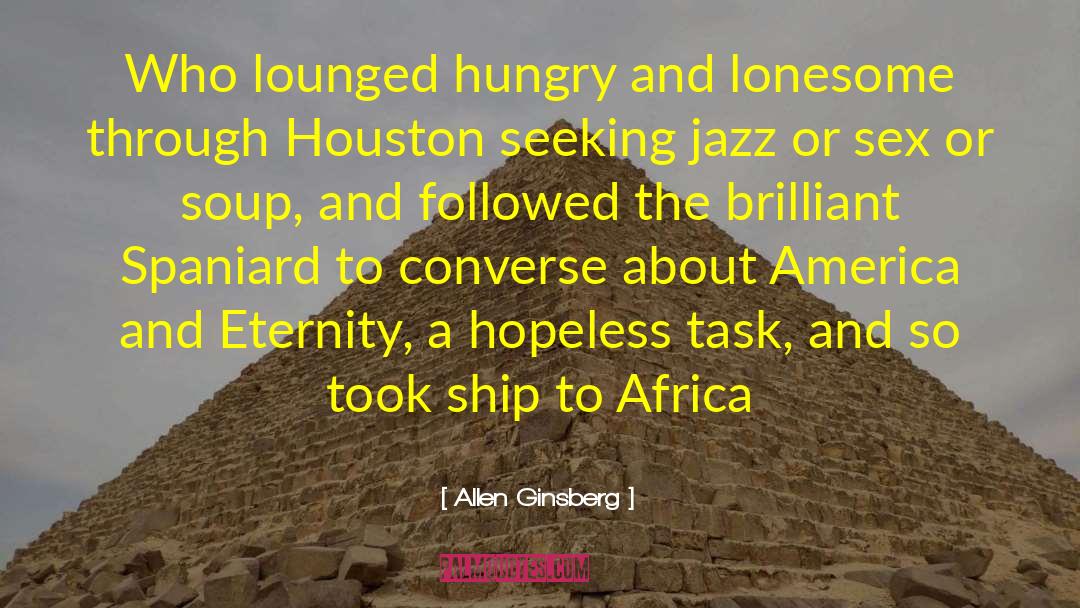 Jazz Appreciation Month quotes by Allen Ginsberg