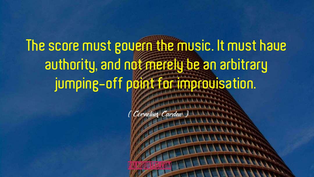 Jazz Improvisation quotes by Cornelius Cardew