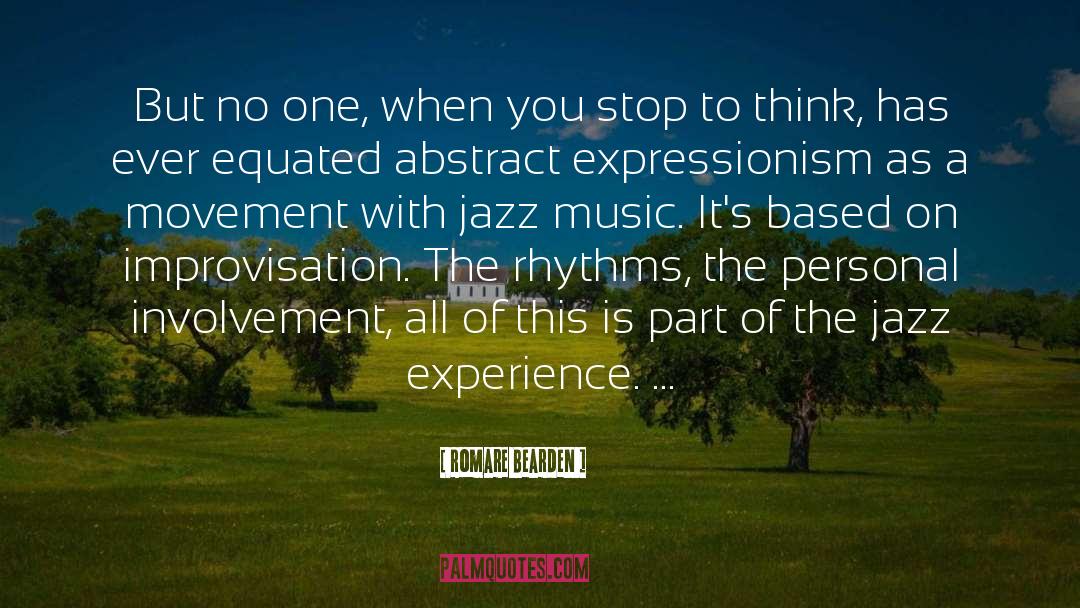 Jazz Inspirational quotes by Romare Bearden