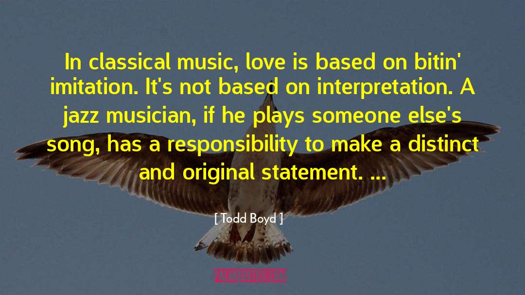 Jazz Musician quotes by Todd Boyd