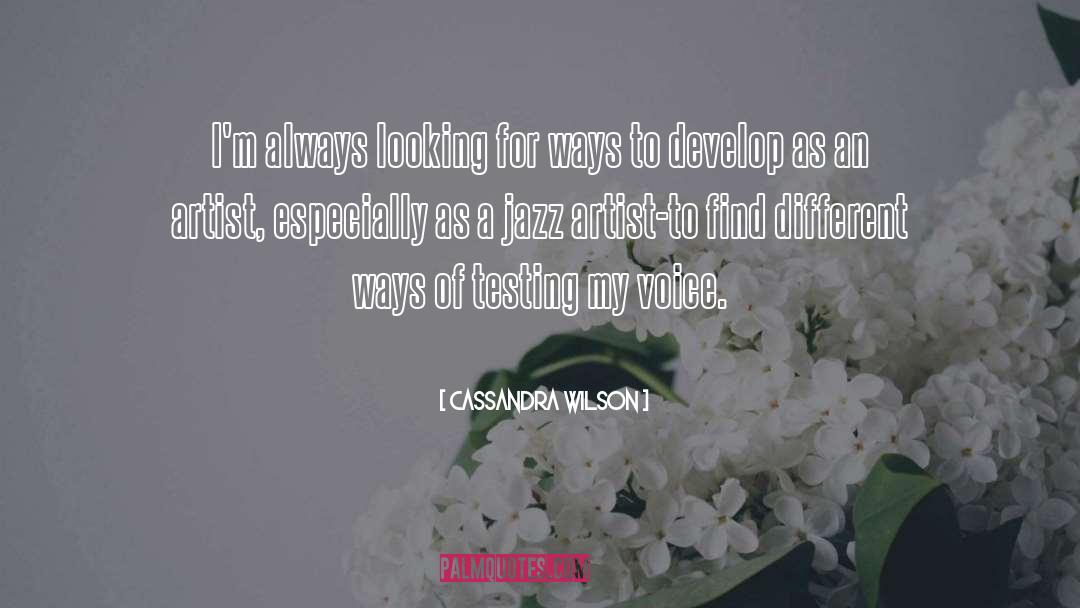 Jazz quotes by Cassandra Wilson