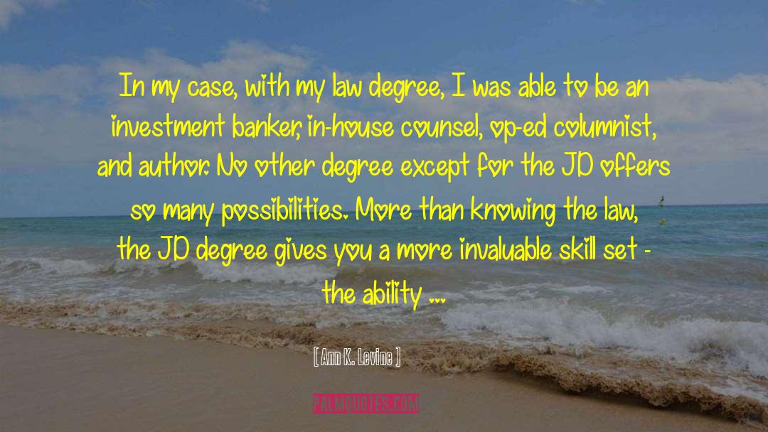 Jd quotes by Ann K. Levine