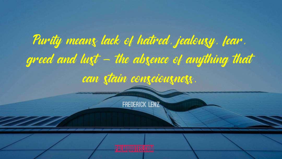 Jealousy Envy quotes by Frederick Lenz