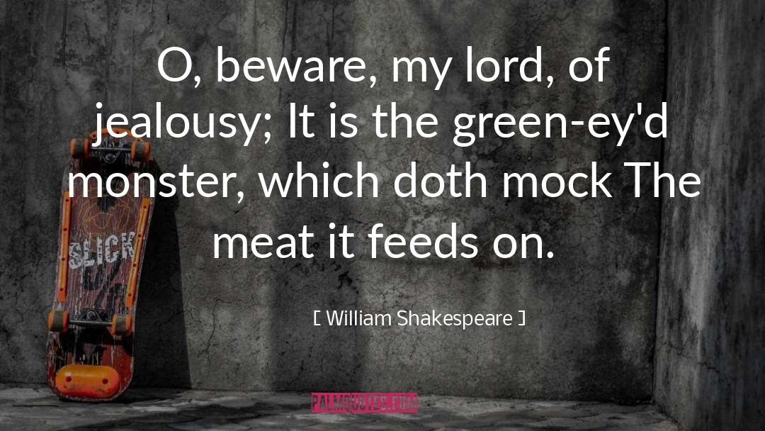Jealousy quotes by William Shakespeare