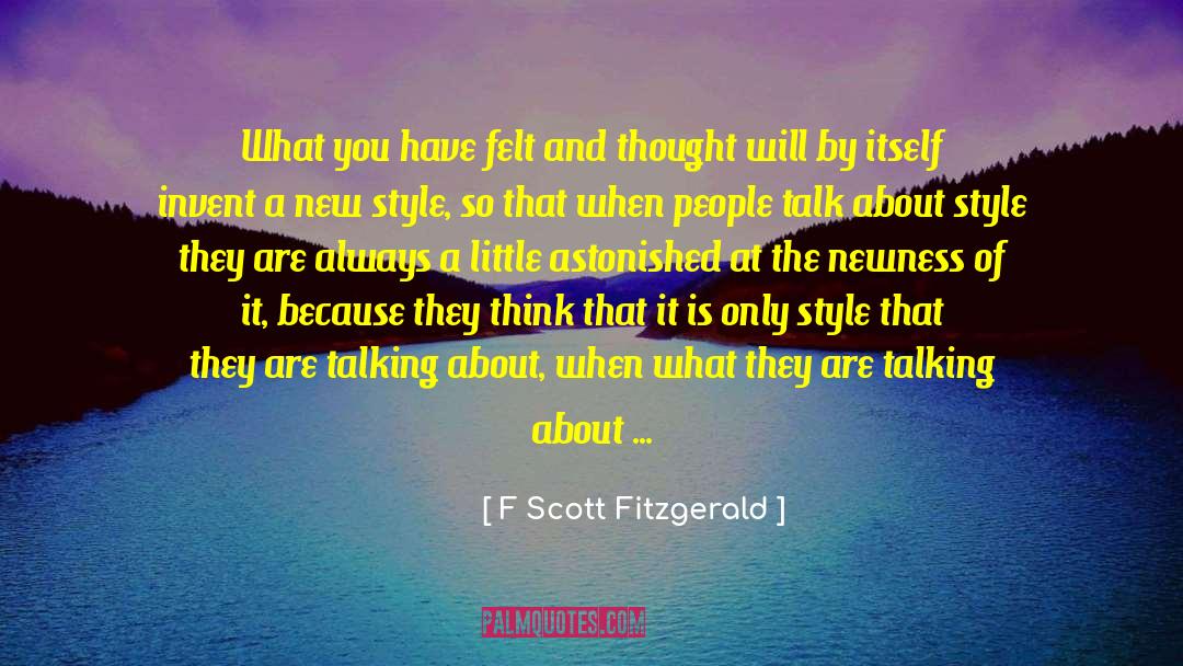 Jeans What Style quotes by F Scott Fitzgerald